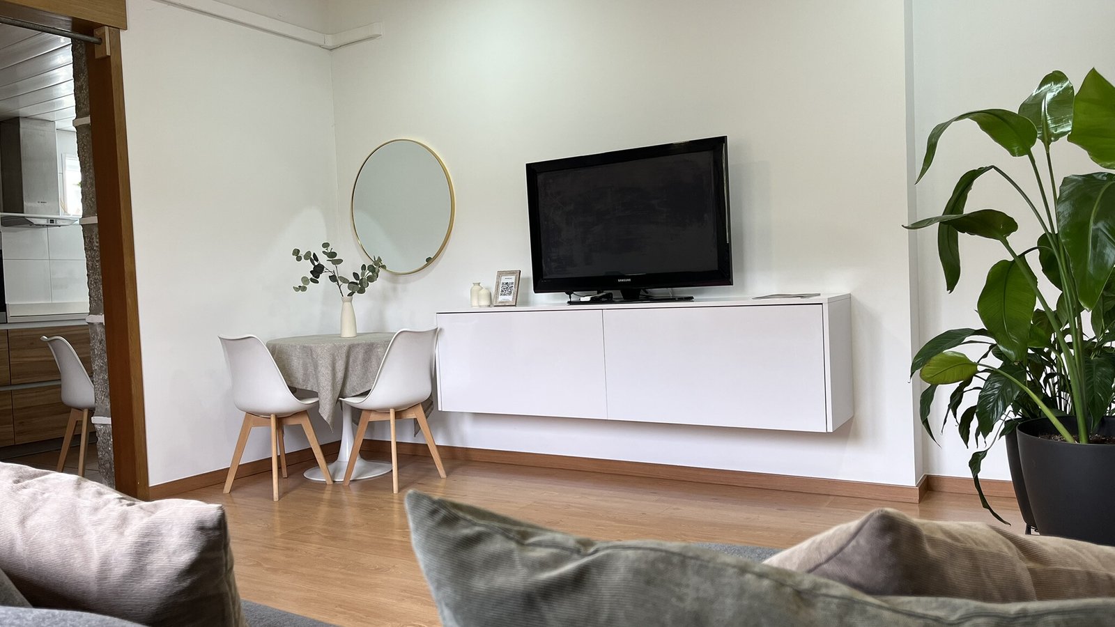 Salón de Casa Xoubiña, apartamento turístico en Mos cerca de Vigo