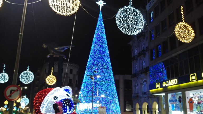 Luces de Navidad en Porta do Sol, Vigo