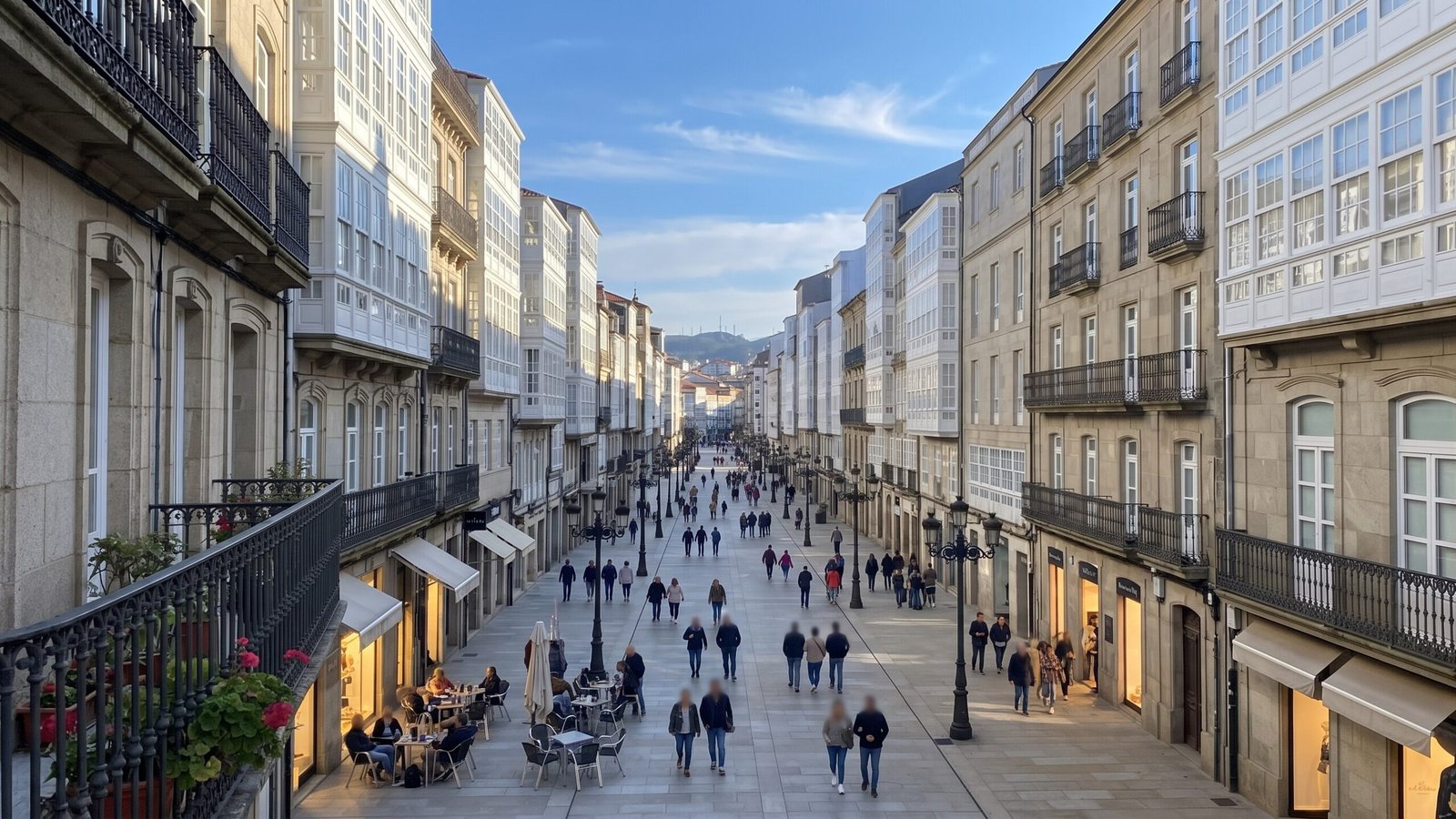 Rúa do Príncipe, calle comercial y peatonal de Vigo